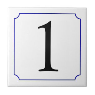 Italian House Number Tile