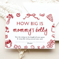 Italian How Big is Mommy's Belly Baby Shower Game