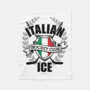 Italian Ice Hockey Fleece Blanket