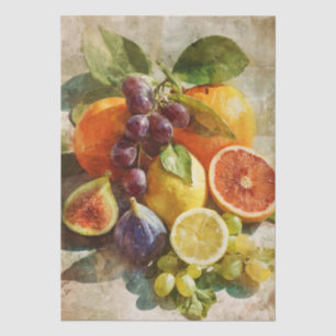 Italian-inspired fruit collage Tissue Paper
