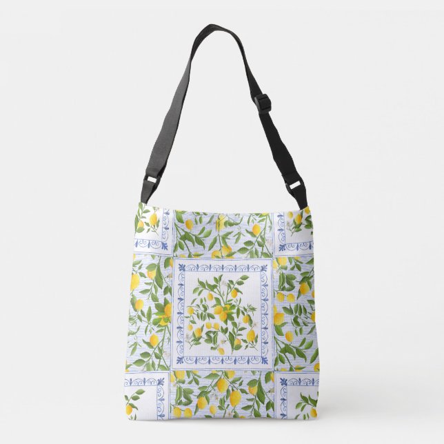 Italian Inspired Lemon Pattern Bag (Back)