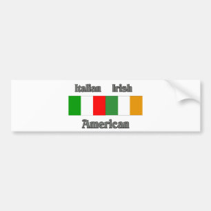 Italian Irish American Bumper Sticker