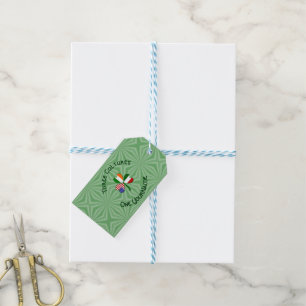 Italian Irish American Shamrock Personalized Gift Tags