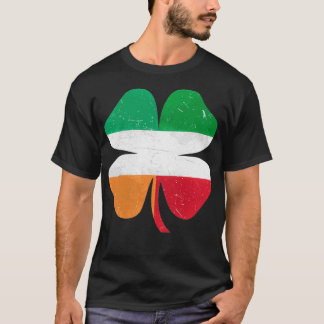 Italian Irish Shamrock Italy Ireland St T-Shirt