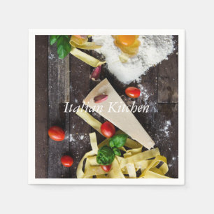 Italian Kitchen Food Personalize Text Napkin
