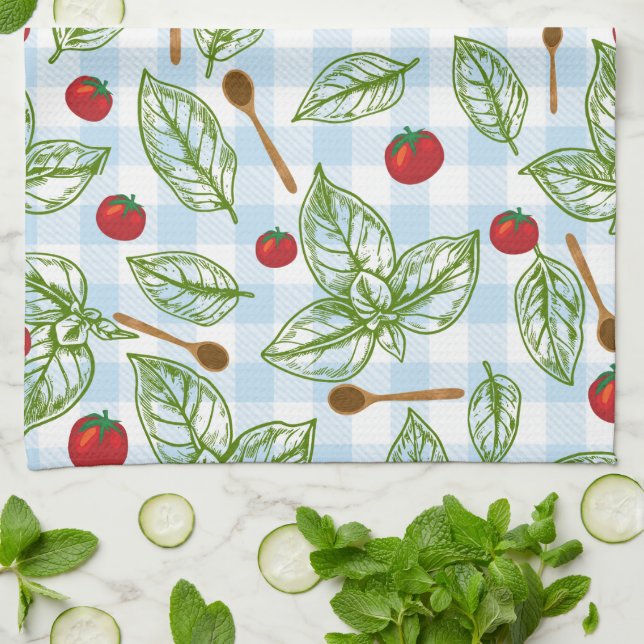 Italian Kitchen Garden Towel (Folded)