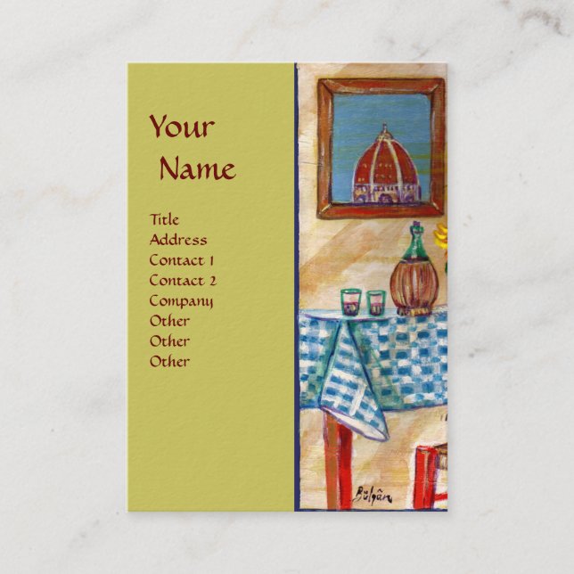 ITALIAN KITCHEN IN FLORENCE BUSINESS CARD (Front)