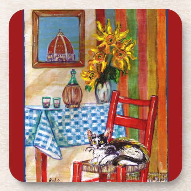 ITALIAN KITCHEN IN FLORENCE COASTER (Front)