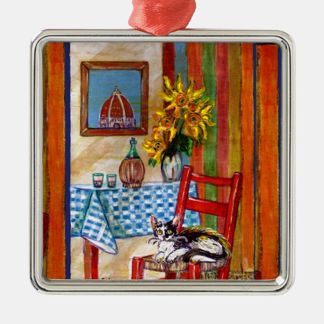 ITALIAN KITCHEN IN FLORENCE METAL ORNAMENT (Front)