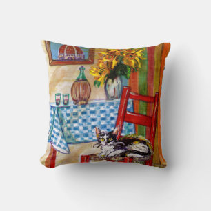 ITALIAN KITCHEN IN FLORENCE THROW PILLOW