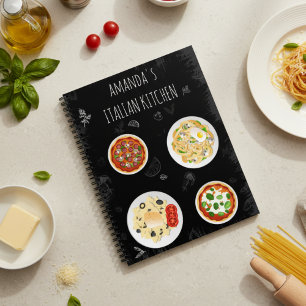 Italian Kitchen Recipe Chalkboard Food Journal