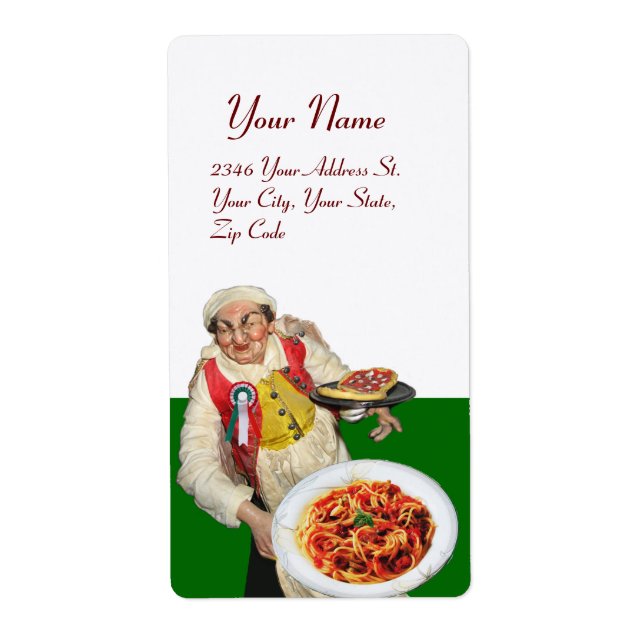 ITALIAN KITCHEN red green white (Front)