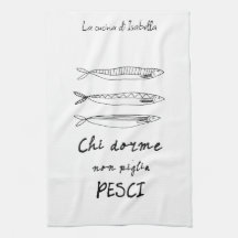 Italian kitchen sardines italy quote drawing