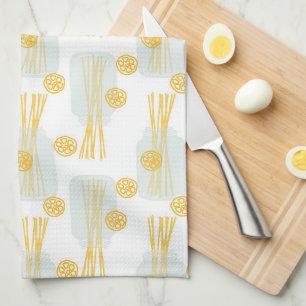 Italian Kitchen Spaghetti Noodles Mason Jars Towel