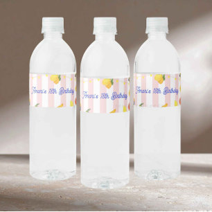 Italian La Dolce Vita Water Bottle Label