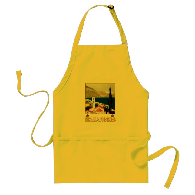 Italian Lakes Vintage Travel Italy Standard Apron (Front)