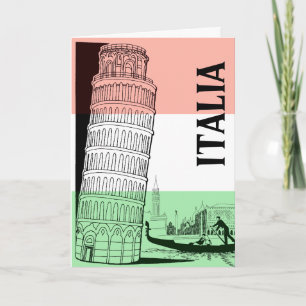Italian Landmark Greeting Card - Personalized
