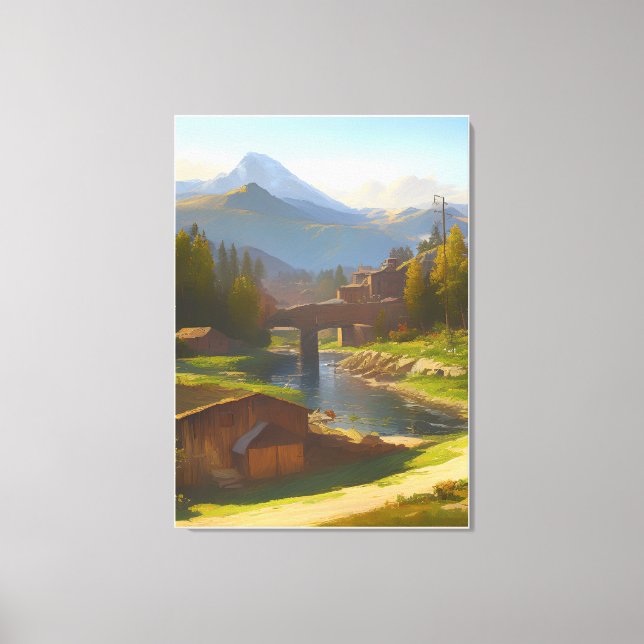 italian landscape canvas print (Front)
