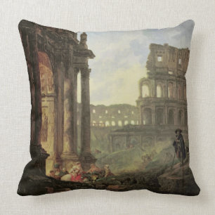 Italian landscape throw pillow