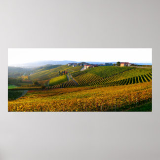 Italian Langhe hills poster