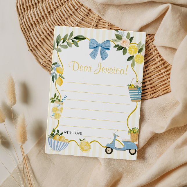 Italian Lemon Birthday Time Capsule Card (Creator Uploaded)