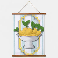 Italian Lemon Bowl Kitchen Print | Coastal