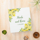 Italian Lemon Greenery Frame Wedding Photo Album