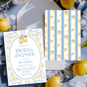 Italian Lemon Whimsical Bridal Shower Invitation