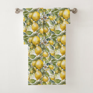 Italian Lemons Amalfi Coast Bath Towel Set
