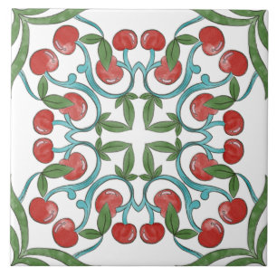 Italian Majolica Fruit Tile