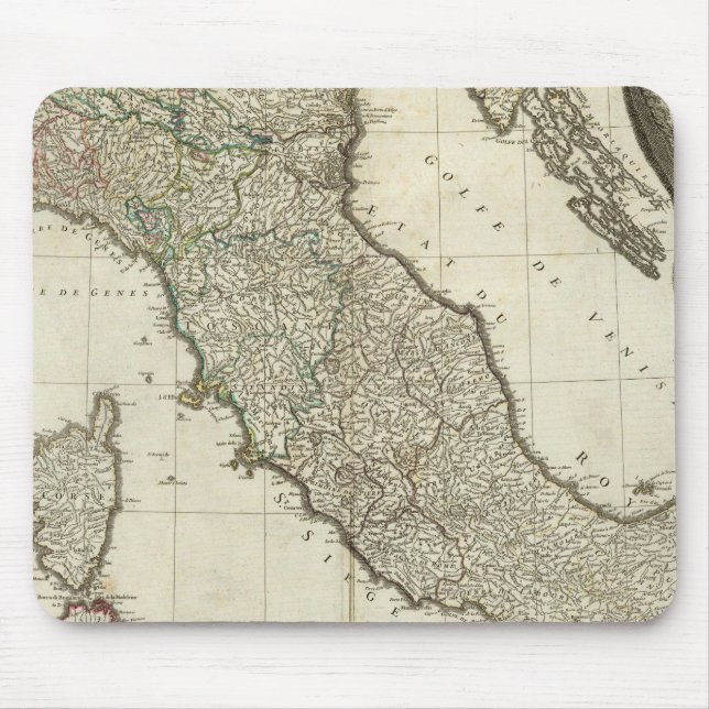 Italian Map Mouse Pad (Front)