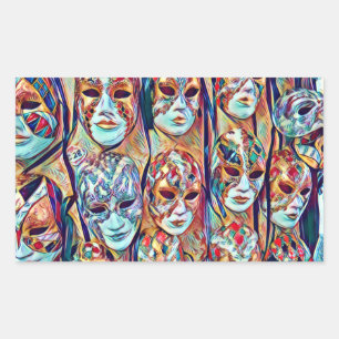 Italian Masks Venice Stickers