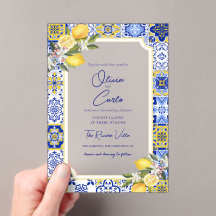 Italian Mediterranean Tile & Lemon Wedding