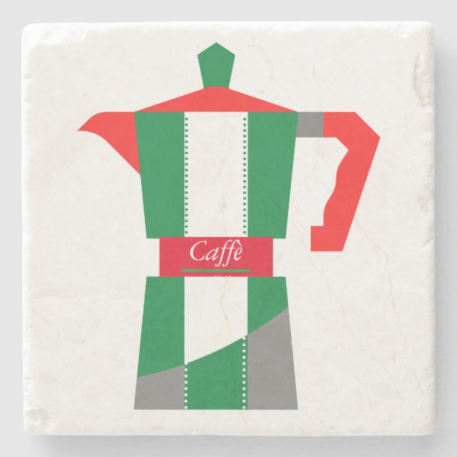  Italian Moka coffee/caffè maker coaster (Front)