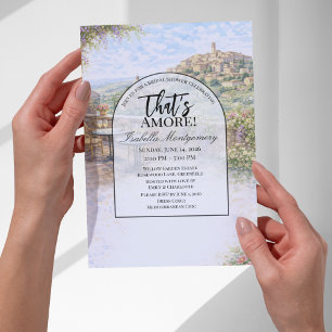 Italian Montepulciano That’s Amore Bridal Shower Invitation
