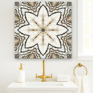 Italian Mosaic Nature Star Ceramic Tile
