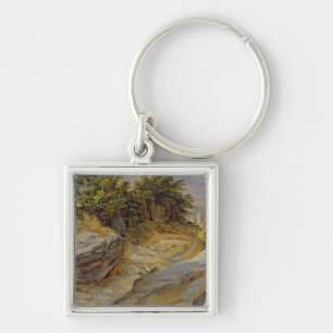 Italian Mountain Landscape, c.1824 Keychain