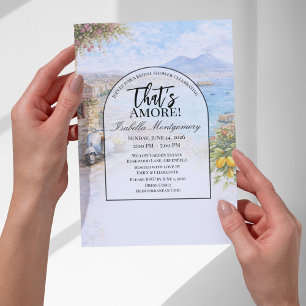 Italian Naples That’s Amore Bridal Shower Invitation