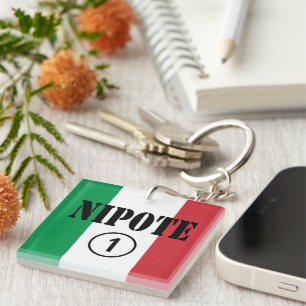 Italian Nephews Nieces & Grandchildren : Nipote #1 Keychain
