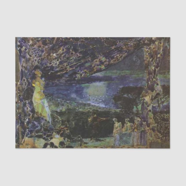 Italian Night by Mikhail Vrubel Tissue Paper (Front)