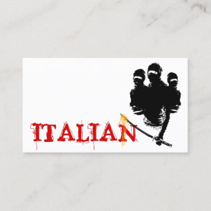 italian ninja noodles business card