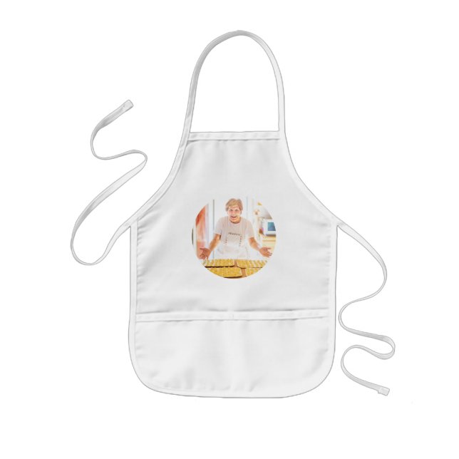 Italian Nonna Personalized Photo Sauce Day Kids Kids Apron (Front)