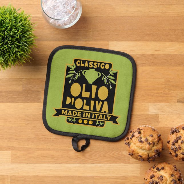  Italian Olive Oil Wall Art Pot Holder (Top Down)