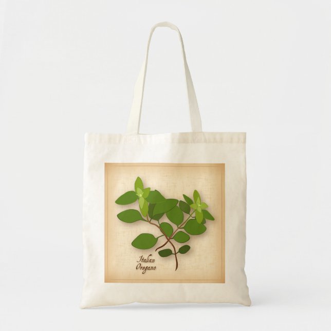 Italian Oregano Herb Tote Bag (Front)