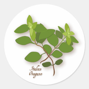 Italian Oregano Round Sticker