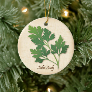 Italian Parsley Herb Ceramic Ornament
