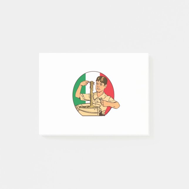 Italian Pasta Post-it Notes (Front)