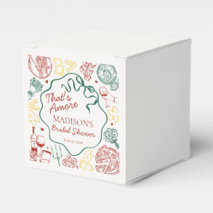 Italian Pasta Thats Amore Bridal Shower Gable Favor Box
