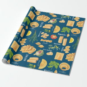 Italian Pasta Wrapping Papper Paper