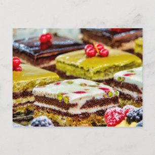 Italian pastry postcard